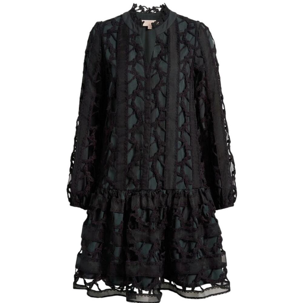 Ciebon Wylla Humbird Lace Drop Soft Goth Waist Mini Dress